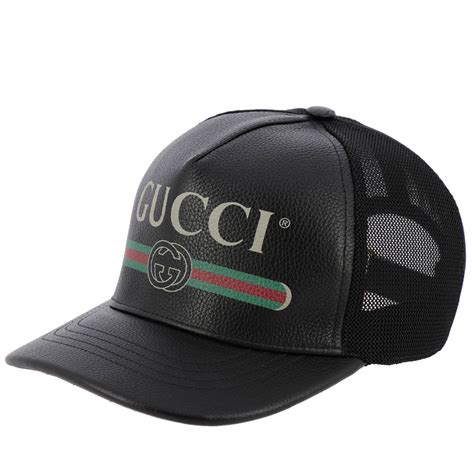 cappello uomo bnero gucci stampa|cappelli gucci uomo farfetch.